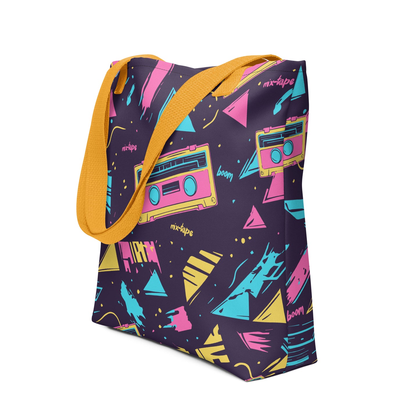 90’s Mixtape – Retro Pattern Tote Bag